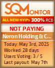 Neron Holding & Consulting HYIP Status Button