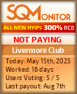 Livermore Club HYIP Status Button