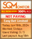 Easy Bet Limited HYIP Status Button