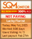 Lucky Florist HYIP Status Button