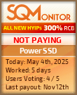 Power SSD Project Status Button
