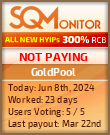 GoldPool HYIP Status Button