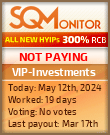 VIP-Investments HYIP Status Button