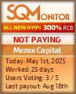 Mezex Capital HYIP Status Button