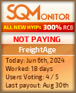 FreightAge HYIP Status Button