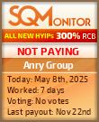 Anry Group HYIP Status Button