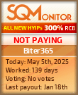 Biter365 HYIP Status Button