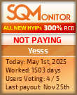 Yesss HYIP Status Button