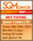 Queen Trades LTD HYIP Status Button