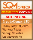 Crypto Digger LTD HYIP Status Button