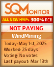 WindMining Project Status Button