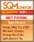 Sport4cast HYIP Status Button