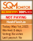HashFlash.io Project Status Button
