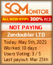 Zendoubler LTD HYIP Status Button