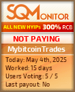 MybitcoinTrades HYIP Status Button