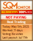 Real Trading HYIP Status Button