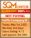 Traffic Company Online HYIP Status Button