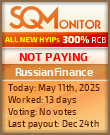 RussianFinance HYIP Status Button