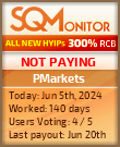 PMarkets HYIP Status Button
