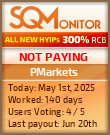 PMarkets HYIP Status Button