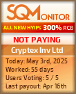 Cryptex Inv Ltd HYIP Status Button