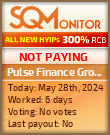 Pulse Finance Group HYIP Status Button