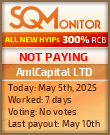 AmlCapital LTD HYIP Status Button