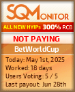 BetWorldCup Project Status Button