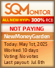 NewMoneyGarden Project Status Button