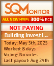 Building Invest LTD HYIP Status Button