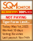 Tiger Forex Limited Project Status Button