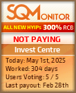Invest Centre Project Status Button