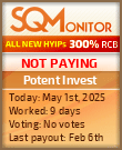 Potent Invest HYIP Status Button