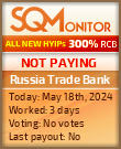 Russia Trade Bank HYIP Status Button