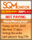 MakeMoneyFast Project Status Button