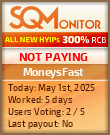MoneysFast Project Status Button