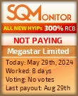 Megastar Limited HYIP Status Button