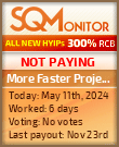 More Faster Project HYIP Status Button