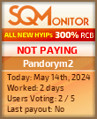 Pandorym2 HYIP Status Button