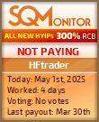 HFtrader Project Status Button