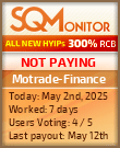 Motrade-Finance Project Status Button