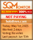 SolidInvs.com HYIP Status Button