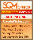 CryptoWides.com HYIP Status Button