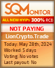 LionCrypto.Trade HYIP Status Button