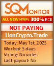 LionCrypto.Trade HYIP Status Button