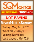 GreenMining.Energy HYIP Status Button