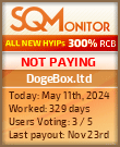 DogeBox.ltd HYIP Status Button