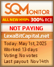 LexaBitCapital.net HYIP Status Button