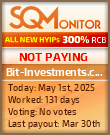 Bit-Investments.com Project Status Button