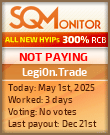 Legi0n.Trade HYIP Status Button